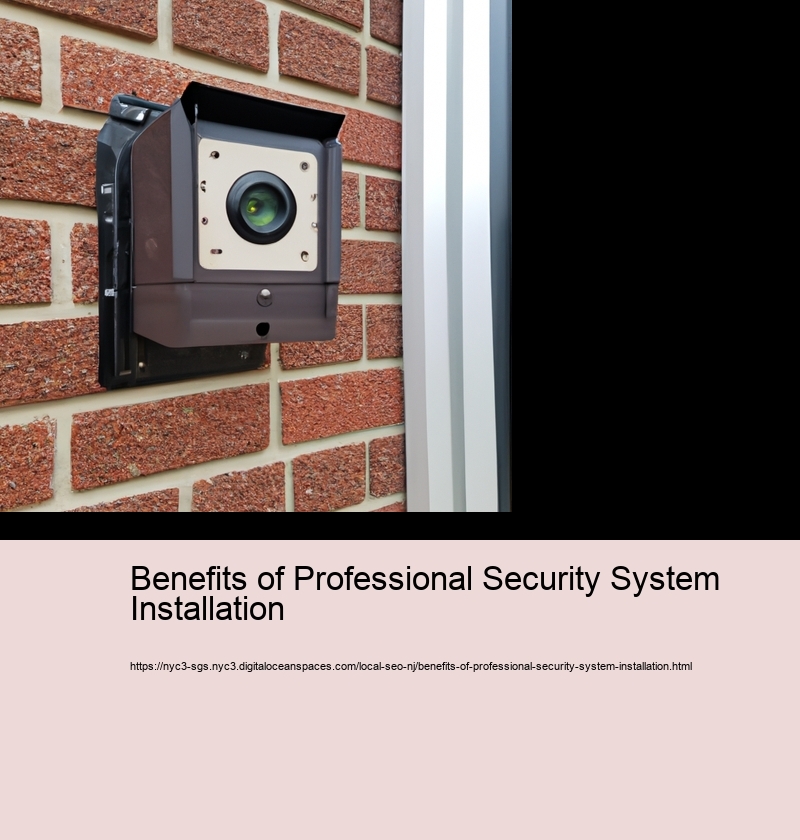 Benefits of Professional Security System Installation